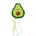 Mini pinãta set - avocado & watermeloen - 2 stuks Mini pinãta set - avocado & watermeloen - 2 stuks