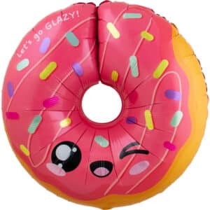 Folieballon donut - 60 x 59 cm - 1 stuks