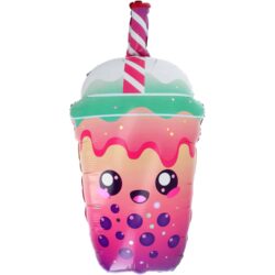 Folieballon bubbelthee - 38 x 60/ 76 cm - 1 stuks