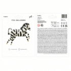 Folieballon zebra 100 x 82 cm - 1 stuks Folieballon zebra 100 x 82 cm - 1 stuks