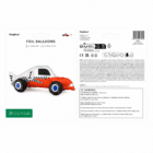 Staande folieballon raceauto mix 90 x 34 cm - 1 stuks