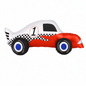 Staande folieballon raceauto mix 90 x 34 cm - 1 stuks