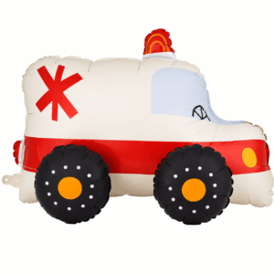 Staande folieballon ambulance 68 x 48 cm - 1 stuks Staande folieballon ambulance 68 x 48 cm - 1 stuks