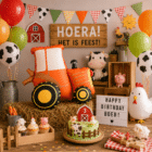 Staande folieballon tractor 72 x 63,5 cm - 1 stuks Staande folieballon tractor 72 x 63,5 cm - 1 stuks