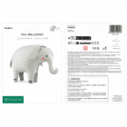 Staande folieballon olifant 91 x 61 cm - 1 stuks Staande folieballon olifant 91 x 61 cm - 1 stuks