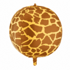 Folieballon rond giraffe print 50 cm - 1 stuks Folieballon rond giraffe print 50 cm - 1 stuks