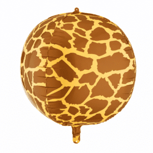 Folieballon rond giraffe print 50 cm - 1 stuks Folieballon rond giraffe print 50 cm - 1 stuks