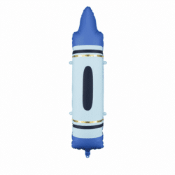 Folieballon krijtje blauw 23 x 104 cm - 1 stuks