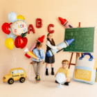 Folieballon krijtje rood 23 x 104 cm - 1 stuks Folieballon krijtje rood 23 x 104 cm - 1 stuks