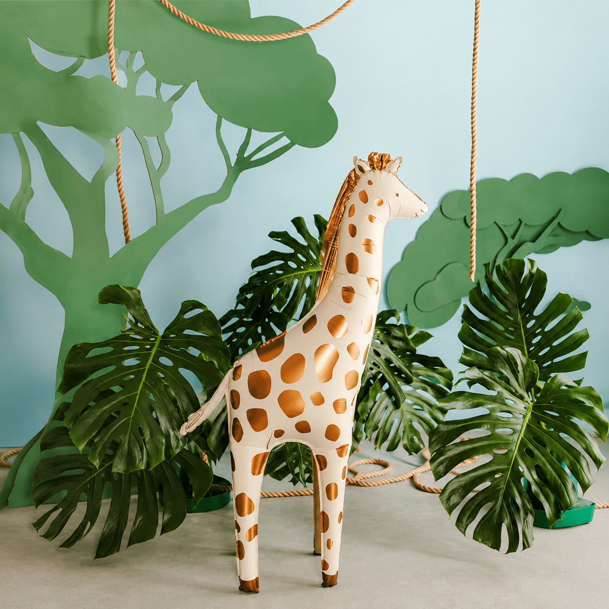 Staande folieballon giraffe 114 cm - 1 stuks