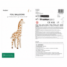 Staande folieballon giraffe 114 cm - 1 stuks Staande folieballon giraffe 114 cm - 1 stuks