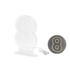 Neon LED cijfer "8" - 50 cm - 1 stuks - warm wit Neon LED cijfer "8" - 50 cm - 1 stuks - warm wit