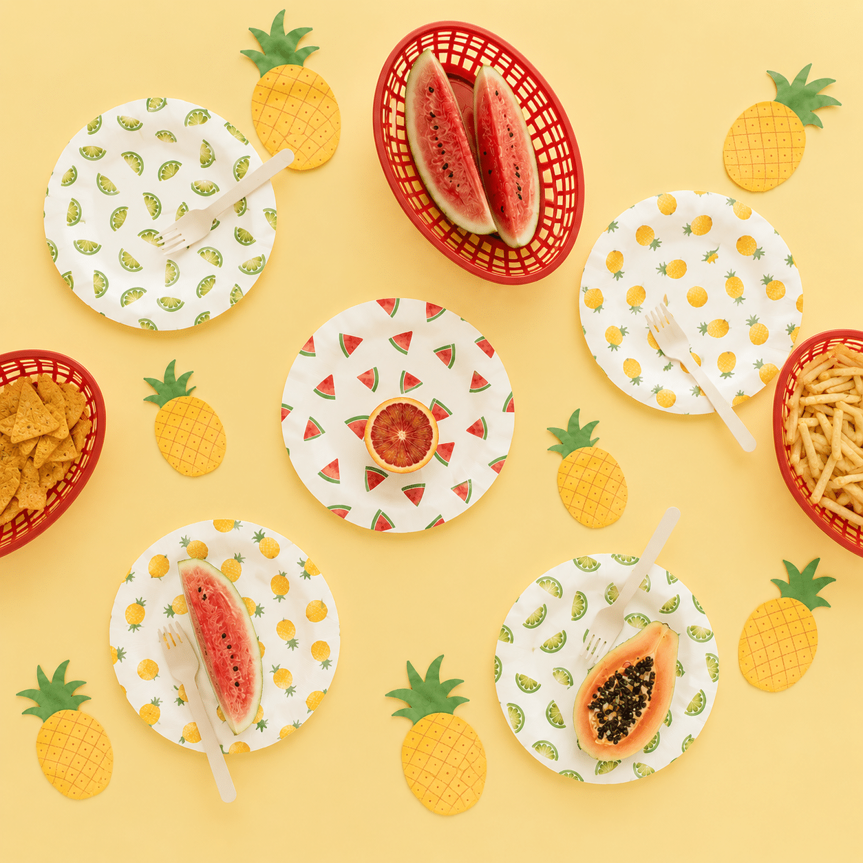 Servetten ananas 20 stuks - 2 lagen