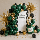 Folieballon champagnefles donkergroen 34 x 93 cm - 1 stuks Folieballon champagnefles donkergroen 34 x 93 cm - 1 stuks