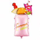 Folieballon cocktail roze 47 x 79 cm - 1 stuks Folieballon cocktail roze 47 x 79 cm - 1 stuks