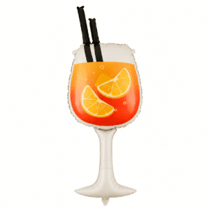 Folieballon cocktailglas 34 x 100 cm - 1 stuks