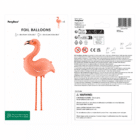 Folieballon flamingo coral 65 x 67 cm Folieballon flamingo coral 65 x 67 cm