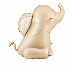 Folieballon olifant beige 84 x 90 cm- 1 stuks Folieballon olifant beige 84 x 90 cm- 1 stuks