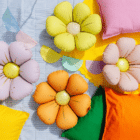 Folieballonnen madeliefjes pastel 65 cm – 4 stuks Folieballonnen madeliefjes pastel 65 cm – 4 stuks