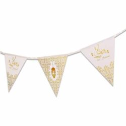 Eid Mubarak - Vlaggenlijn Goud Papier (3 m) Eid Mubarak - Vlaggenlijn Goud Papier (3 m)