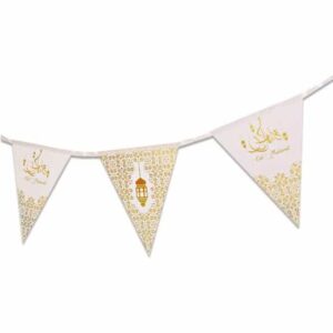 Eid Mubarak - Vlaggenlijn Goud Papier (3 m)