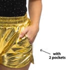 Hotpants shiny Goud maat L/XL Hotpants shiny Goud maat L/XL