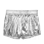Hotpants shiny Zilver maat L/XL