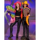Bolero rave neonoranje M/ L - UV blacklight - 1 stuks