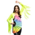 Bolero rave neongeel M/ L - UV blacklight - 1 stuks