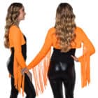 Bolero rave neonoranje M/ L - UV blacklight - 1 stuks Bolero rave neonoranje M/ L - UV blacklight - 1 stuks