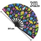 Waaier rave high XL - UV blacklight - 1 stuks Waaier rave high XL - UV blacklight - 1 stuks