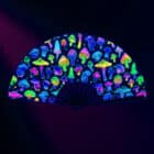 Waaier rave high XL - UV blacklight - 1 stuks Waaier rave high XL - UV blacklight - 1 stuks