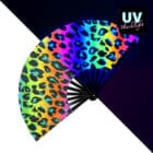 Waaier rave wild XL - UV blacklight - 1 stuks Waaier rave wild XL - UV blacklight - 1 stuks