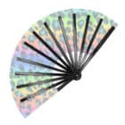 Waaier rave wild XL - UV blacklight - 1 stuks Waaier rave wild XL - UV blacklight - 1 stuks