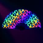 Waaier rave wild XL - UV blacklight - 1 stuks Waaier rave wild XL - UV blacklight - 1 stuks