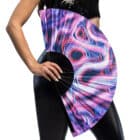 Waaier rave trip XL - UV blacklight - 1 stuks Waaier rave trip XL - UV blacklight - 1 stuks
