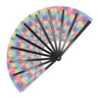 Waaier rave rush XL - UV blacklight - 1 stuks
