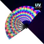 Waaier rave rush XL - UV blacklight - 1 stuks
