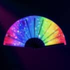Waaier rave vibe XL - UV blacklight - 1 stuks