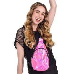 Crossbody tas holo roze Crossbody tas holo roze