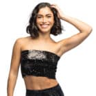 Top Sparkle zwart (M/L stretch) Top Sparkle zwart (M/L stretch)