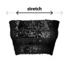 Top Sparkle zwart (M/L stretch) Top Sparkle zwart (M/L stretch)
