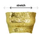 Top Sparkle goud (M/L stretch) Top Sparkle goud (M/L stretch)