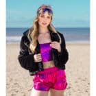 Top Sparkle fuchsia (M/L stretch) Top Sparkle fuchsia (M/L stretch)