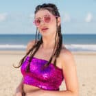 Top Sparkle fuchsia (M/L stretch) Top Sparkle fuchsia (M/L stretch)