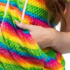Bodywarmer Fluffy UV regenboog (L/XL) Bodywarmer Fluffy UV regenboog (L/XL)