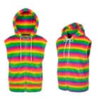 Bodywarmer Fluffy UV regenboog (L/XL) Bodywarmer Fluffy UV regenboog (L/XL)