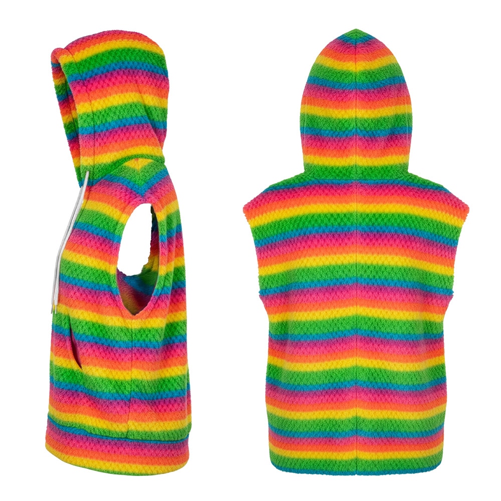 Bodywarmer Fluffy UV regenboog (L/XL) Bodywarmer Fluffy UV regenboog (L/XL)