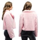 Jasje fluffy rave licht roze M/ L Jasje fluffy rave licht roze M/ L