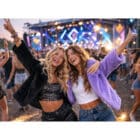 Jasje fluffy rave zwart M/ L Jasje fluffy rave zwart M/ L